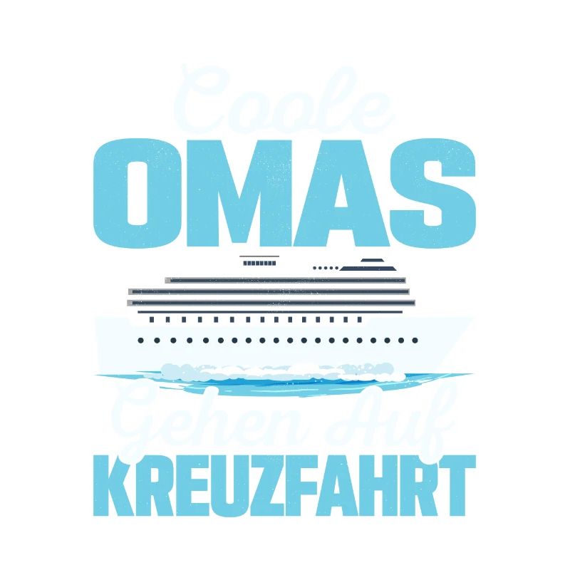 Coole Omas gehen auf Kreuzfahrt Schiff Großmutter