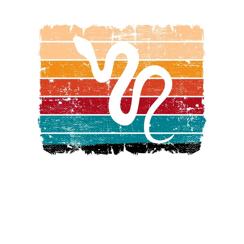 Snake Retro Reptile Python Idée cadeau