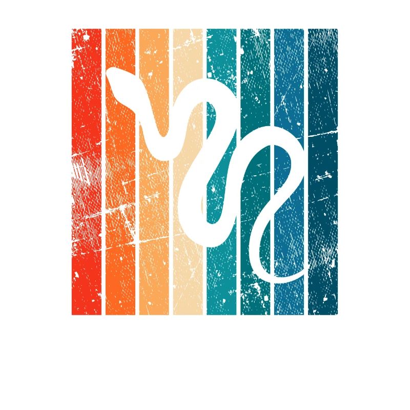 Snake Retro Reptile Python Gift idea