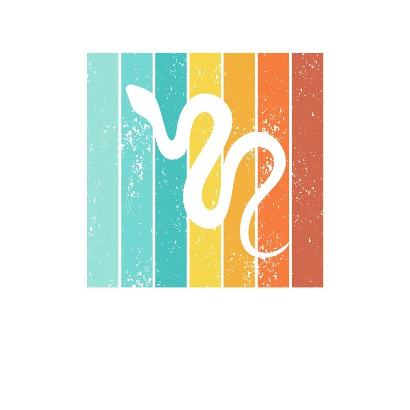 Snake Retro Reptile Python Gift idea