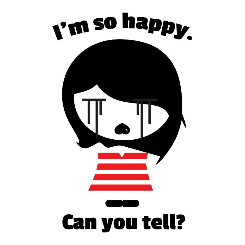 Ich bin so glücklich... Können Sie das sagen? | Mädchen Emo Kleidung |e