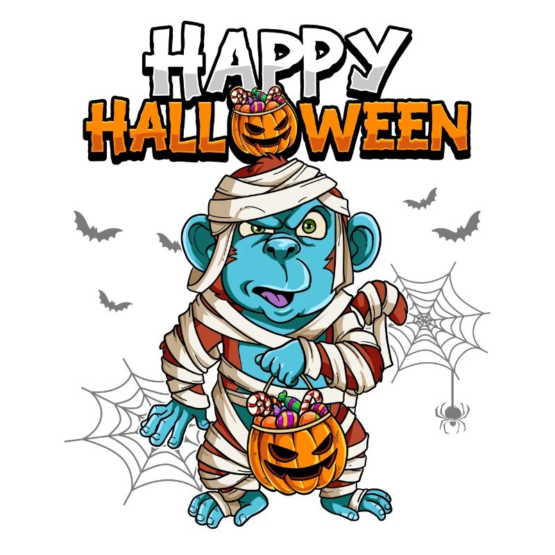 Halloween Monkey Mummy