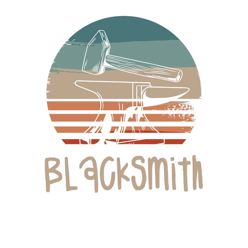 Rétro Vintage Classic Blacksmith Blacksmithing