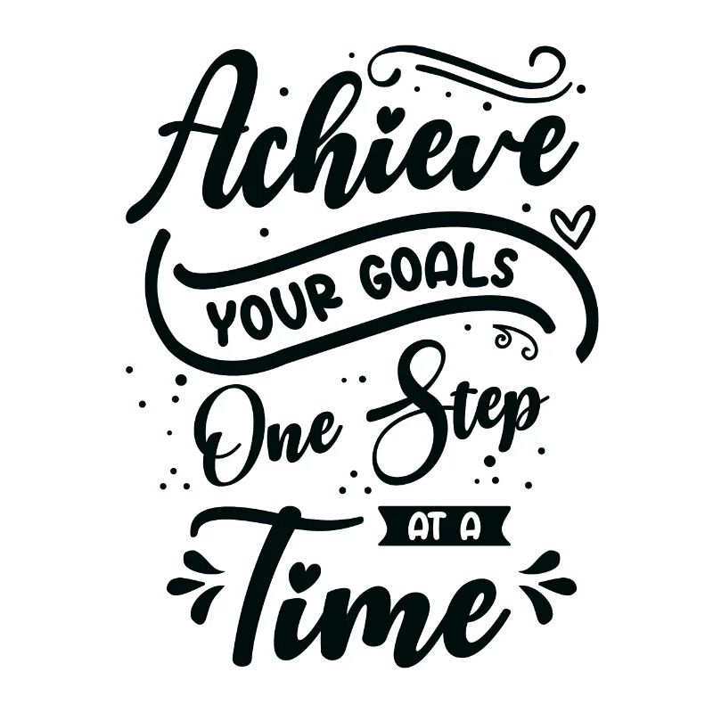 Typographie d’objectif La vie cite un message positif