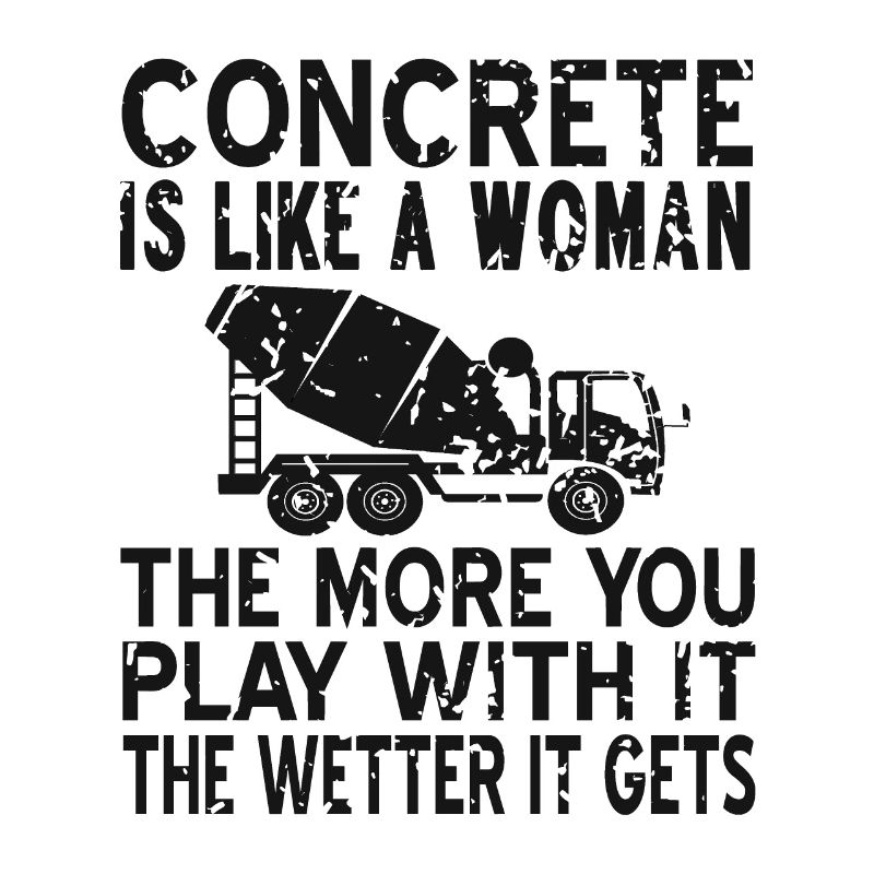 Concrete construction design for construction workers and construction site