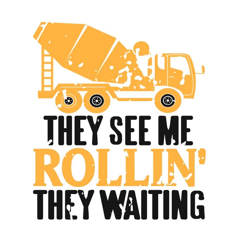 Concrete construction design for construction workers and construction site