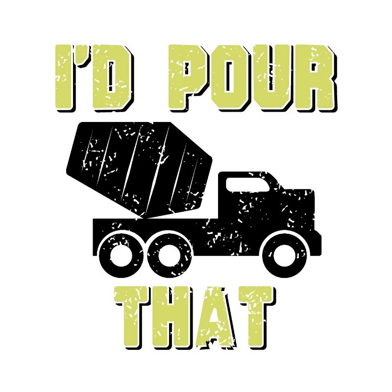 Concrete construction design for construction workers and construction site