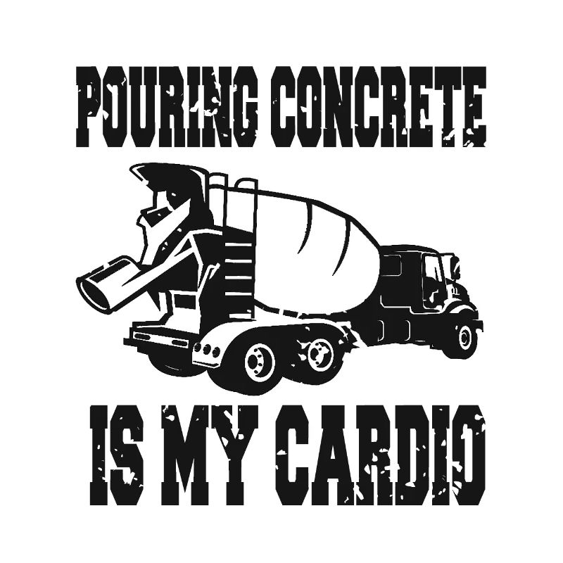 Concrete construction design for construction workers and construction site