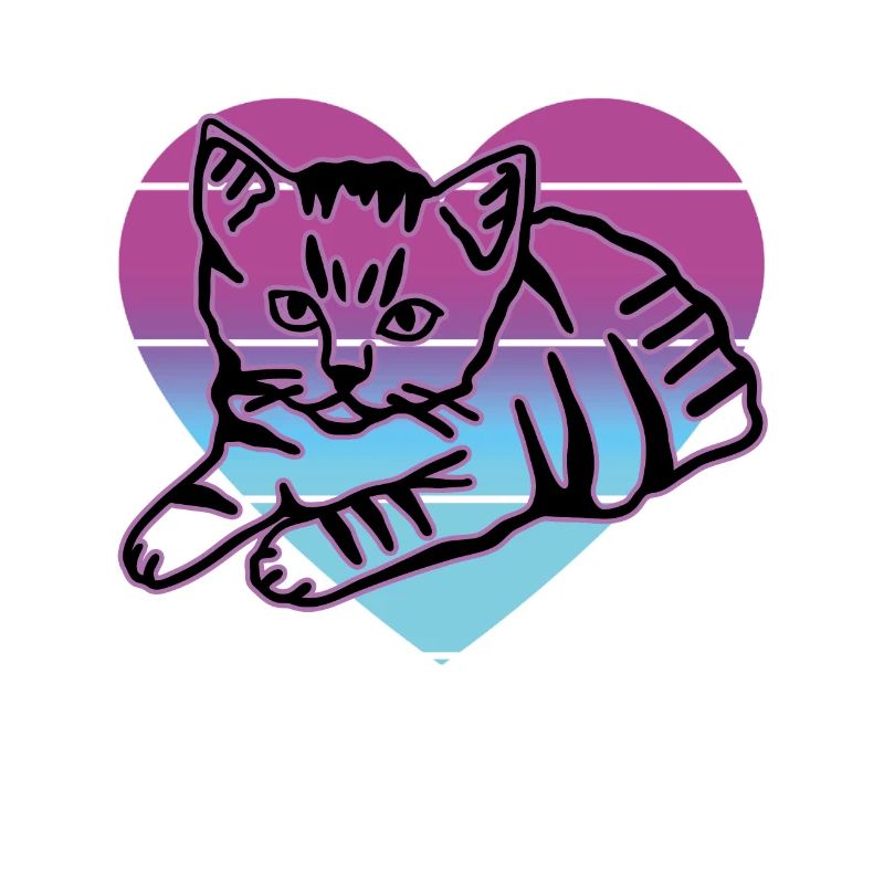 Chat rétro graphique chat pour les propriétaires de chats