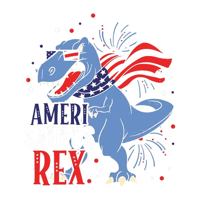Ameri Saurus Rex July 4 Dinosaur Independence