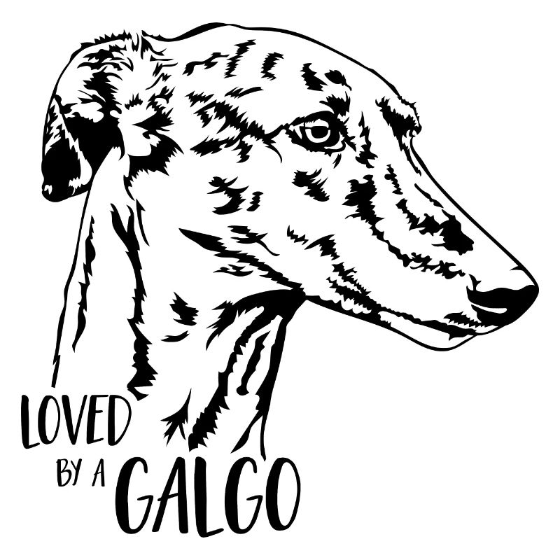Loved by a GALGO Hundespruch Wilsigns