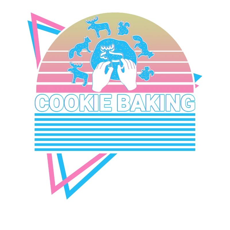 Plätzchen backen Bäcker Retro