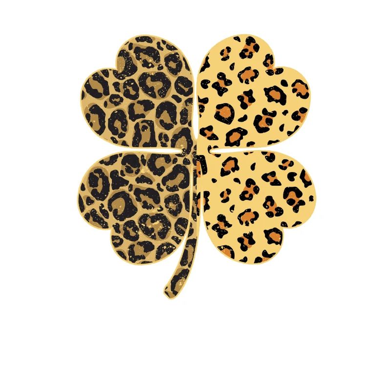 Cheetah Leopard Print Clover St Patrick’s Day