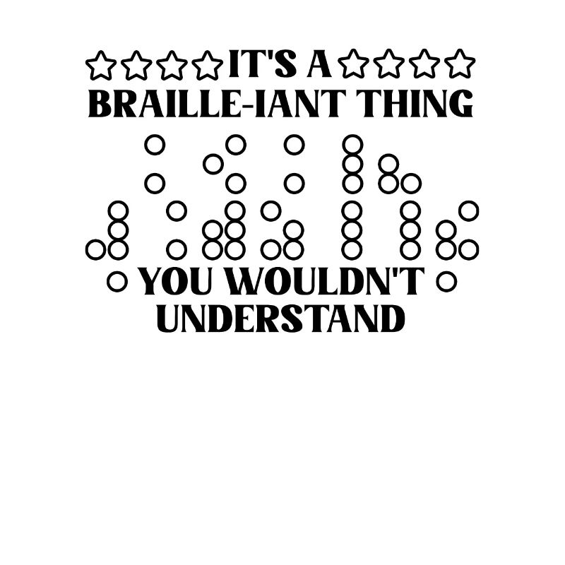 Conscience de la cécité aveugle en braille