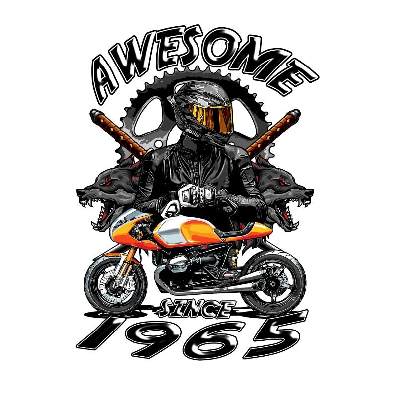Awesome since 1965, Biker Geburtstag