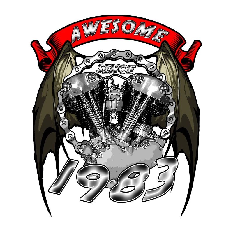 Awesome since 1983, Biker Geburtstag
