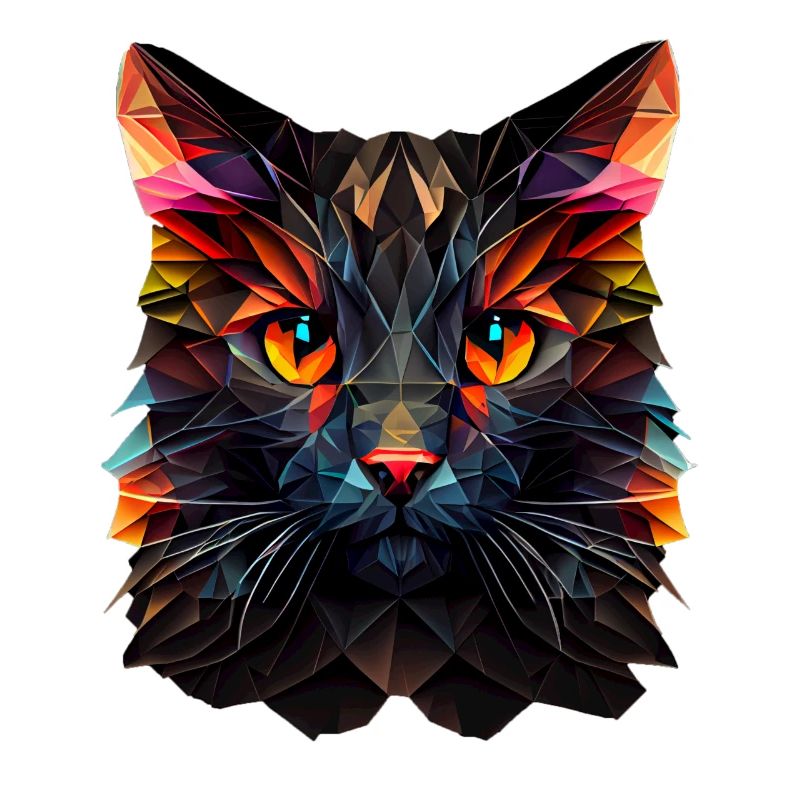 Chaton Chaton Chat Polygone Chat