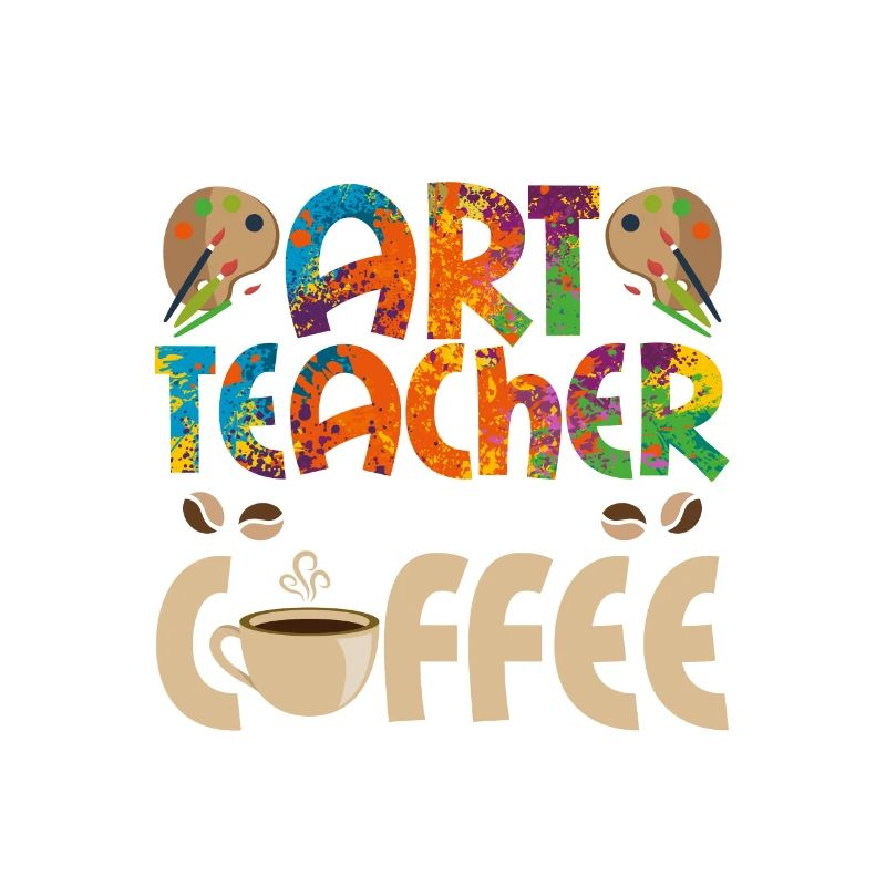 Professeur d’art instantané Il suffit d’ajouter de l’art éducatif au café