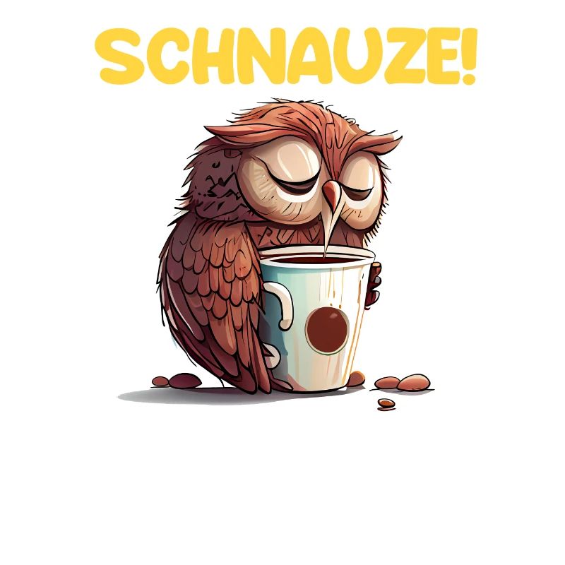 Schnauze! Ich hatte Nachtschicht Kaffee Eule