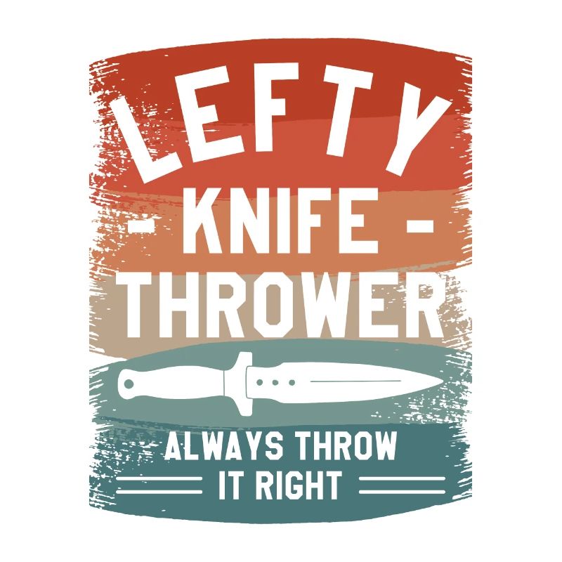 Lefty Knife Thrower Always Throw It Right Left