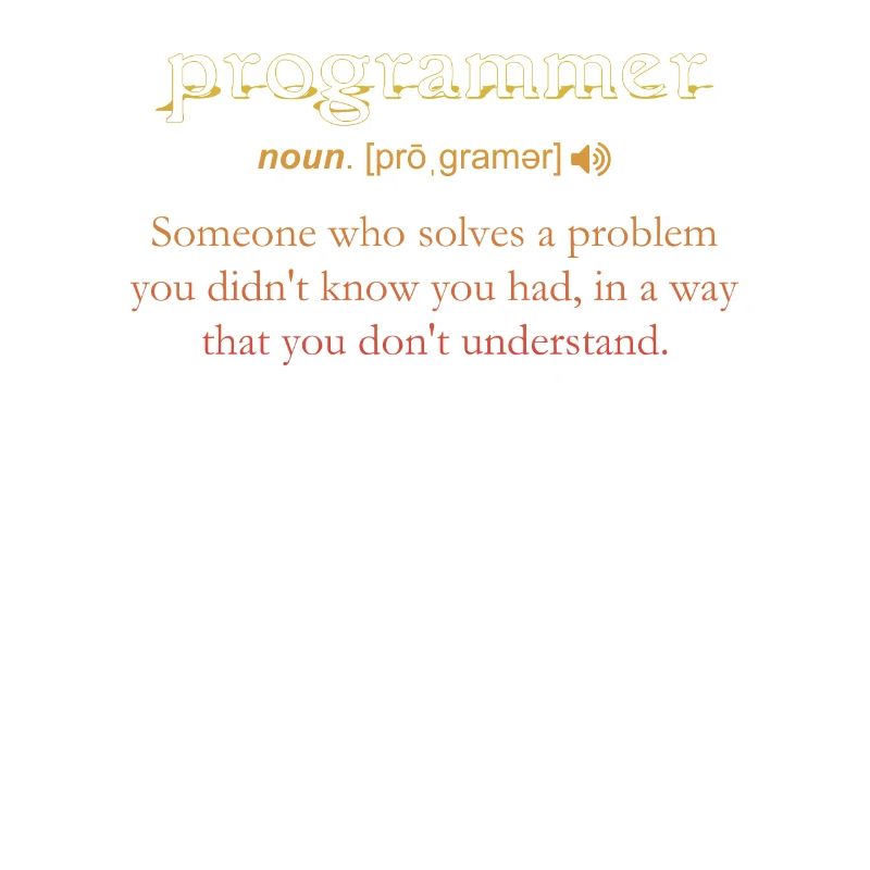 Programmierer Lustige Definition Codierung Humor Vintage