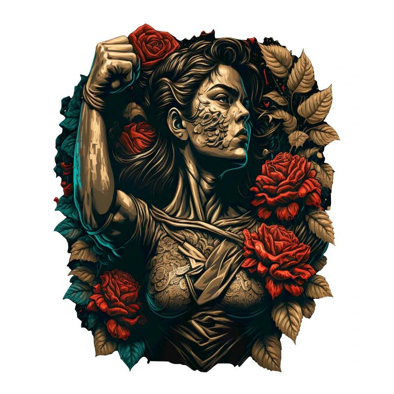 Starke Frau Mutter Rosen Muttertagsgeschenk