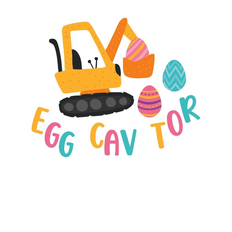 Eggscavator Construction Excavator Easter Egg Hunter