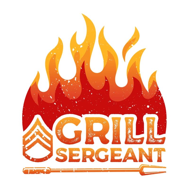 Grill Sergeant Flame Decor Proud Dad Griller