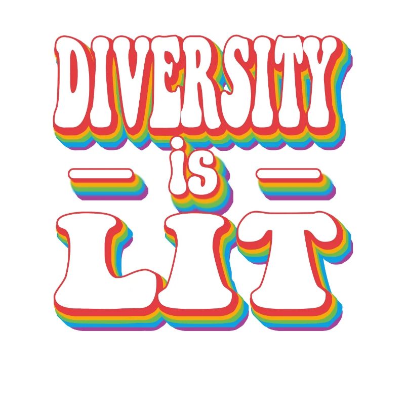 La diversité est éclairée - Gen Z Pride Rainbow LGBTQ+