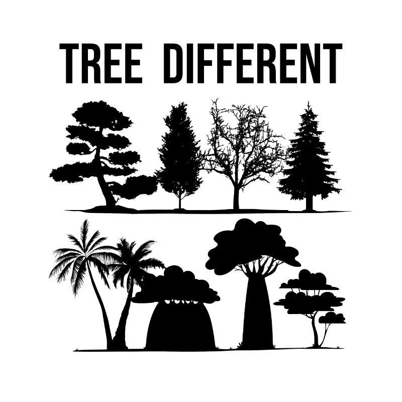 Arbre différent - soyez différent - soyez vous-même