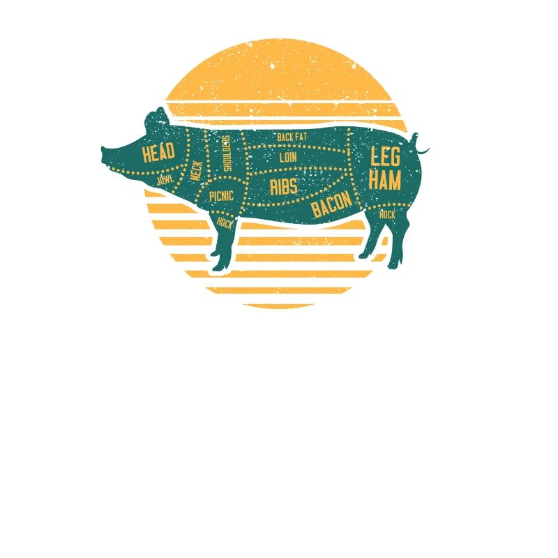 Pulled Pork Pieces of Meat Chef BBQ Grilling Chef