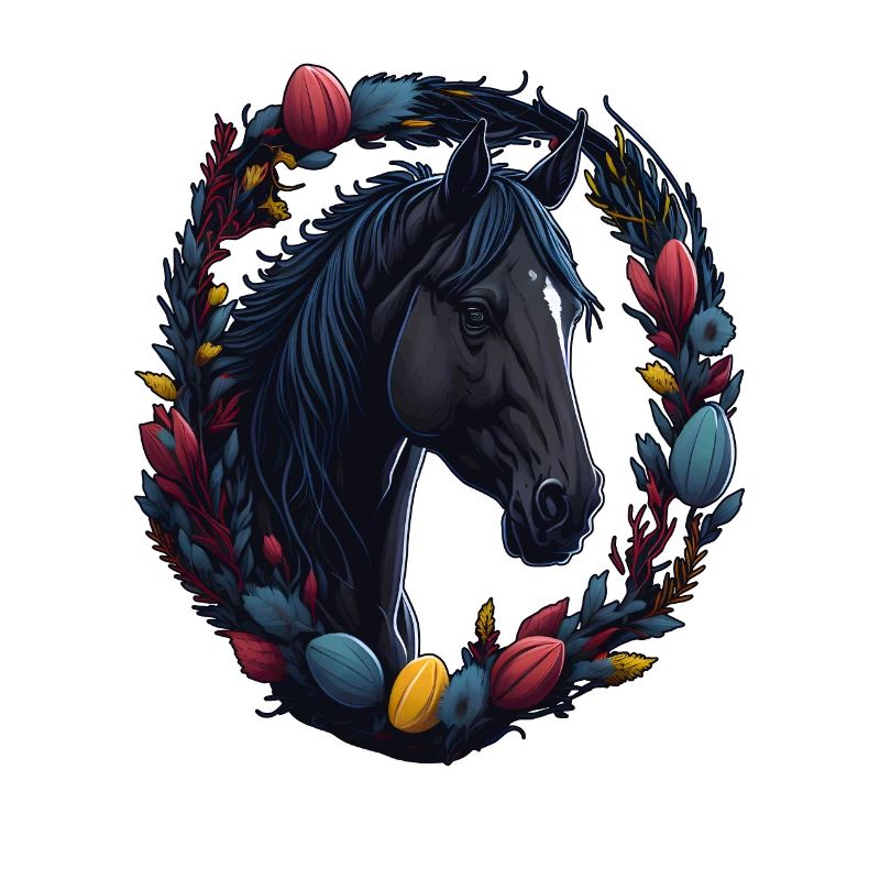 Équitation avec cheval doux à Pâques & printemps