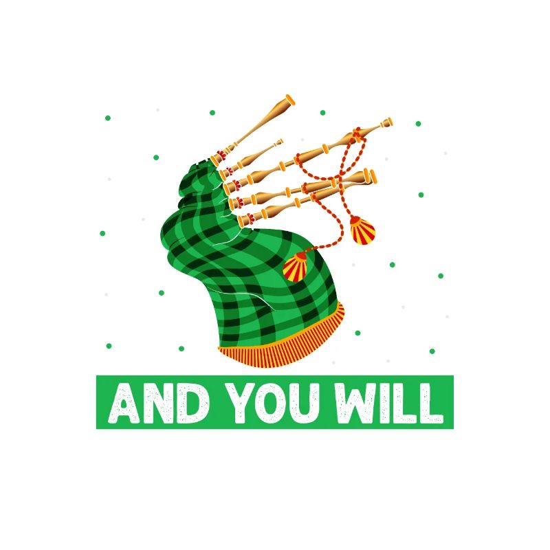 Conception de cornemuse pour la fierté écossaise et la cornemuse