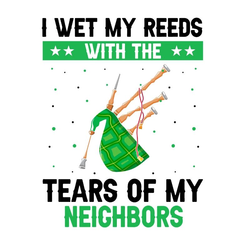 Conception de cornemuse pour la fierté écossaise et la cornemuse