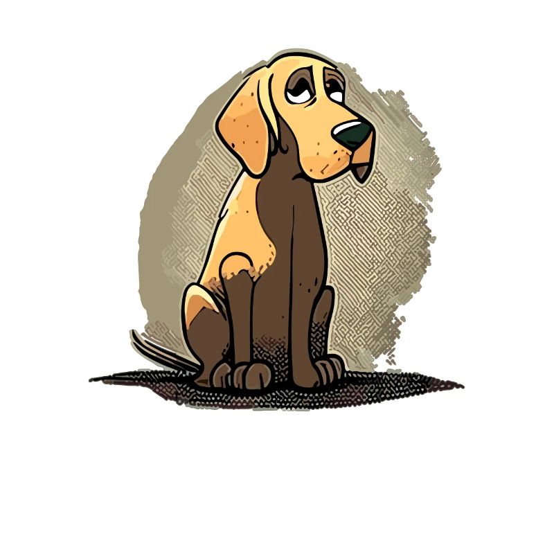 Chien dans le style comique