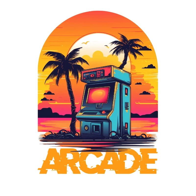 Pixel-Arcade-Controller Konsolenspieler-Abenteuer