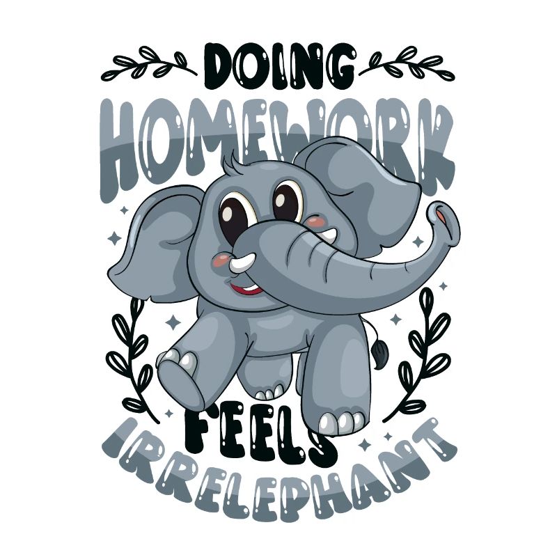Doing homework doesn't feel good