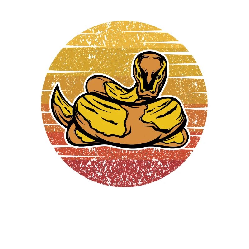 Retro Python Schlange Schuppenkriechtiere Banana
