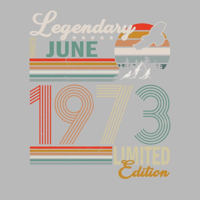 Juni 1973 Juni Geburtstagsgeschenk Juni 1973