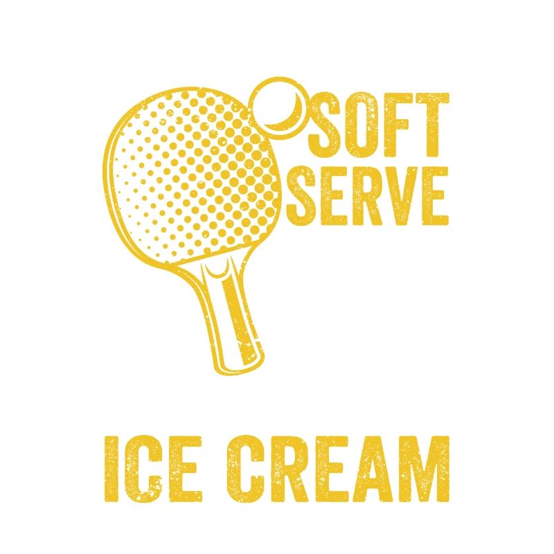 Wenn Sie ein Softeis möchten Tischtennis Ping Pong