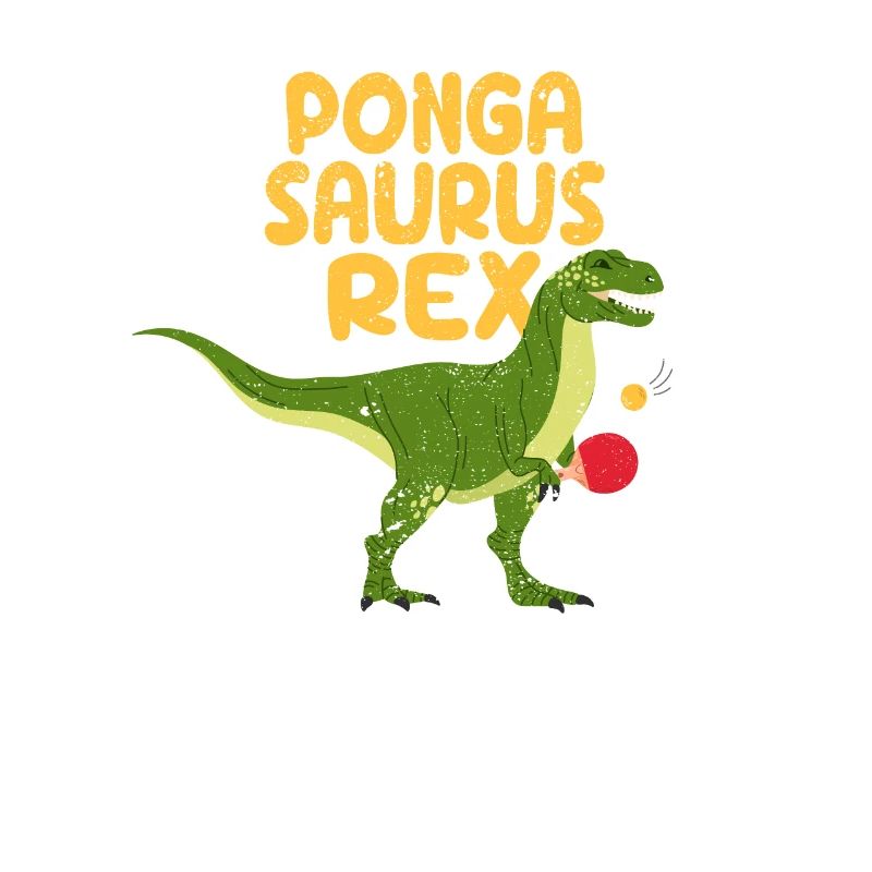 Pongasaurus Rex Ping Pong Master Lustiger Tisch