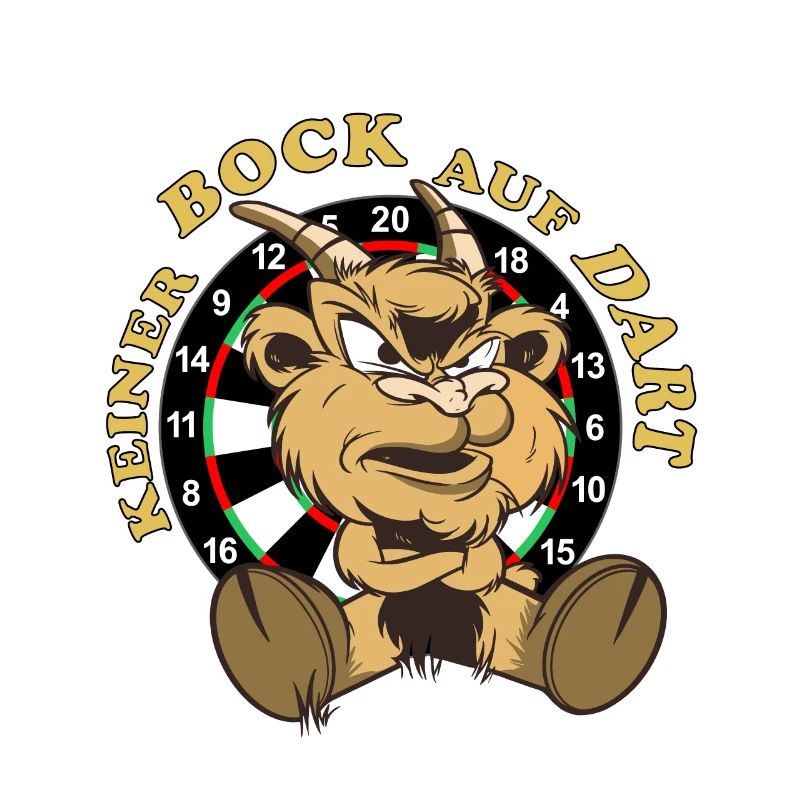 Motif de fléchettes billy chèvre avec jeu de fléchettes, pas de chèvre