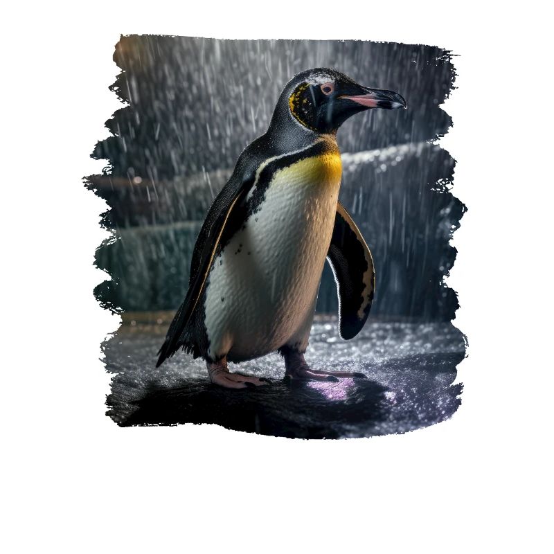 Penguins realistic penguin