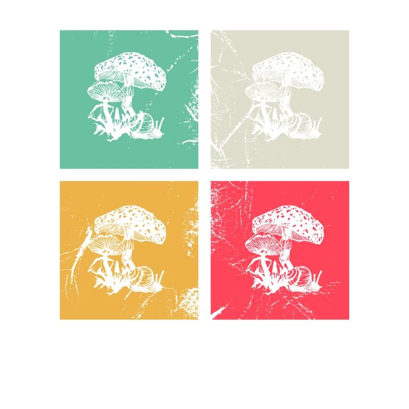 Mushroom Mushrooms Boletus Toadstool Retro Gift