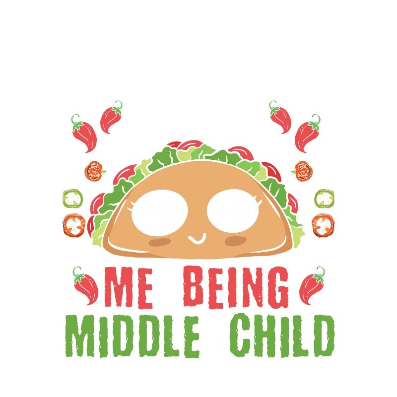 Taco Middle Kid Funny Nacho Gift