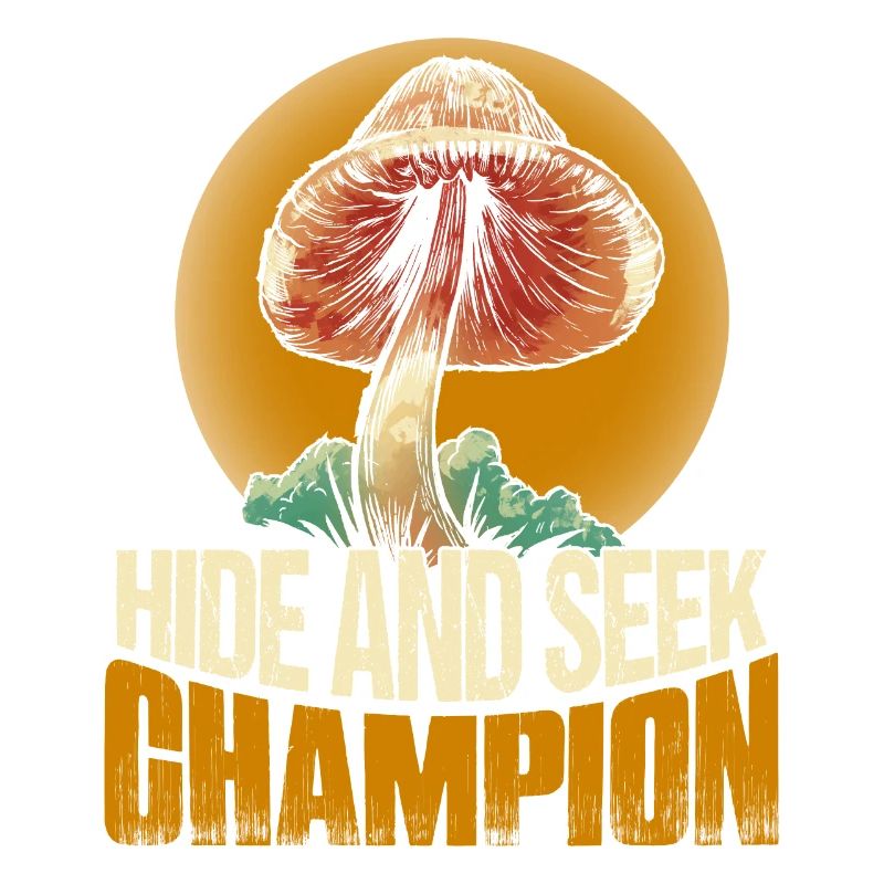 Champignon mycologue champion de cache-cache