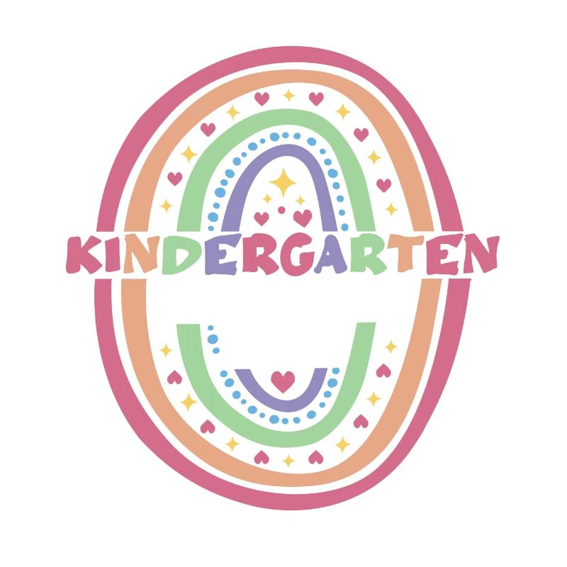 Kindergarten Absolvent 2024 Regenbogen Einschulung