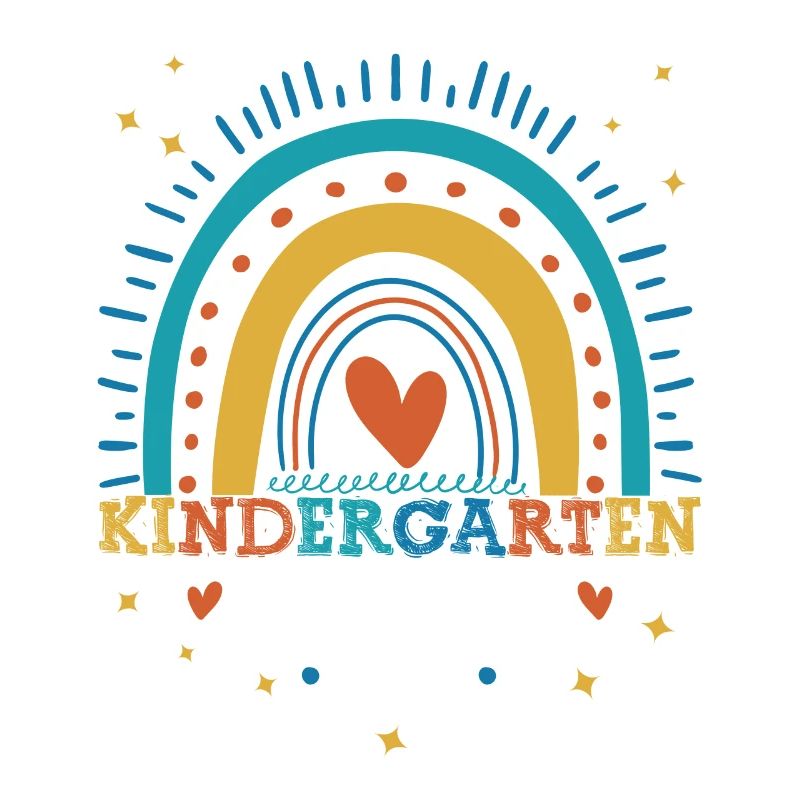 Kindergarten Absolvent 2024 Regenbogen Einschulung