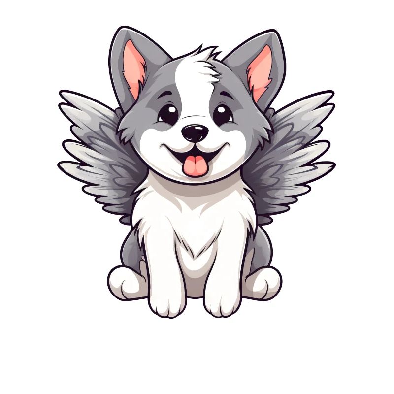 Cute Angel Husky Comic