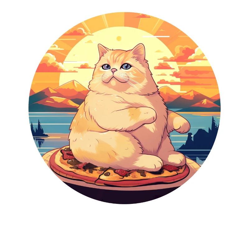 Sunset Feast : Chubby Cat Apprécie